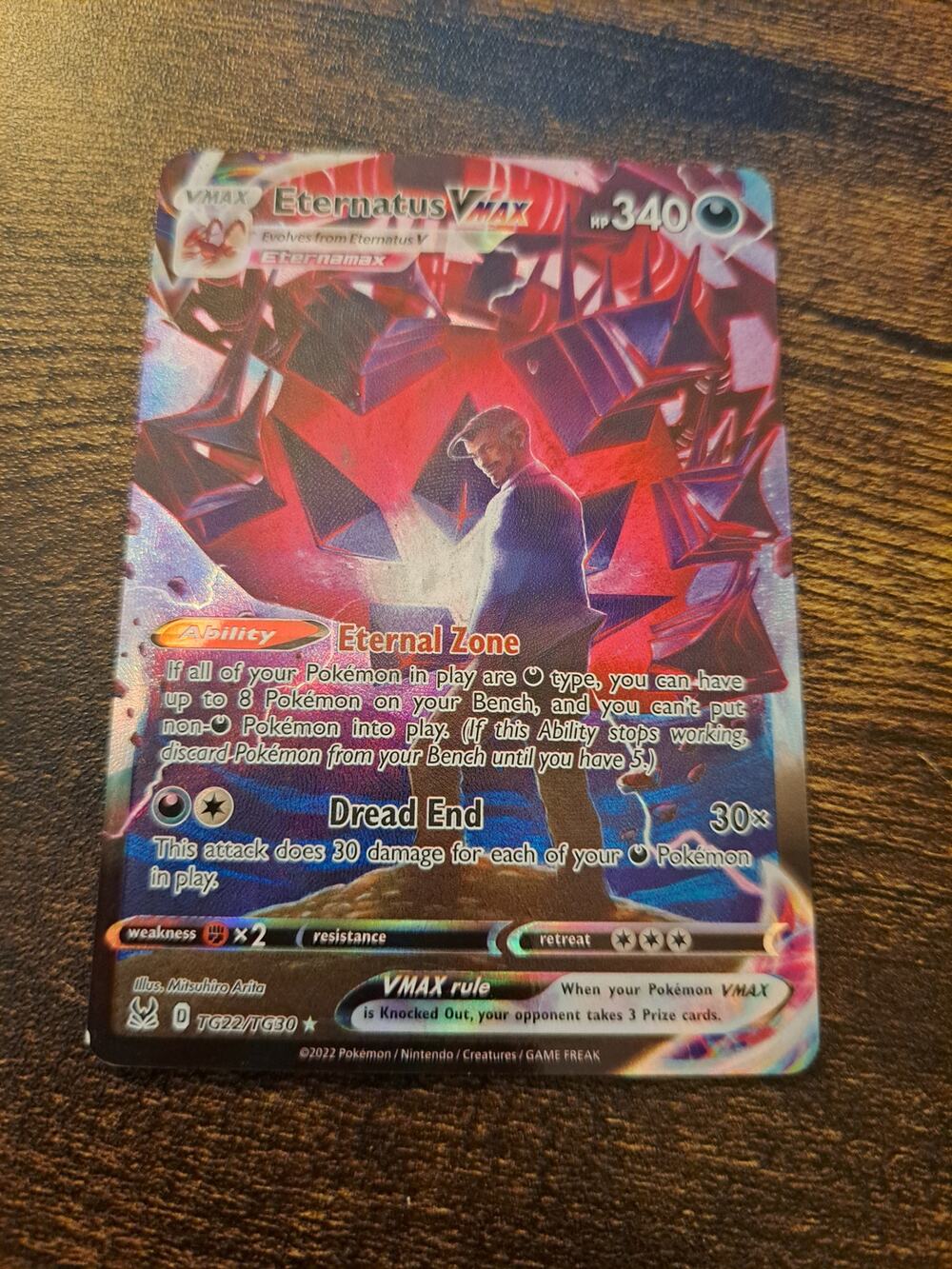 Pokémon Eternatus VMAX Ultra Rare Lost Origin Trainer Gallery TG22/TG30